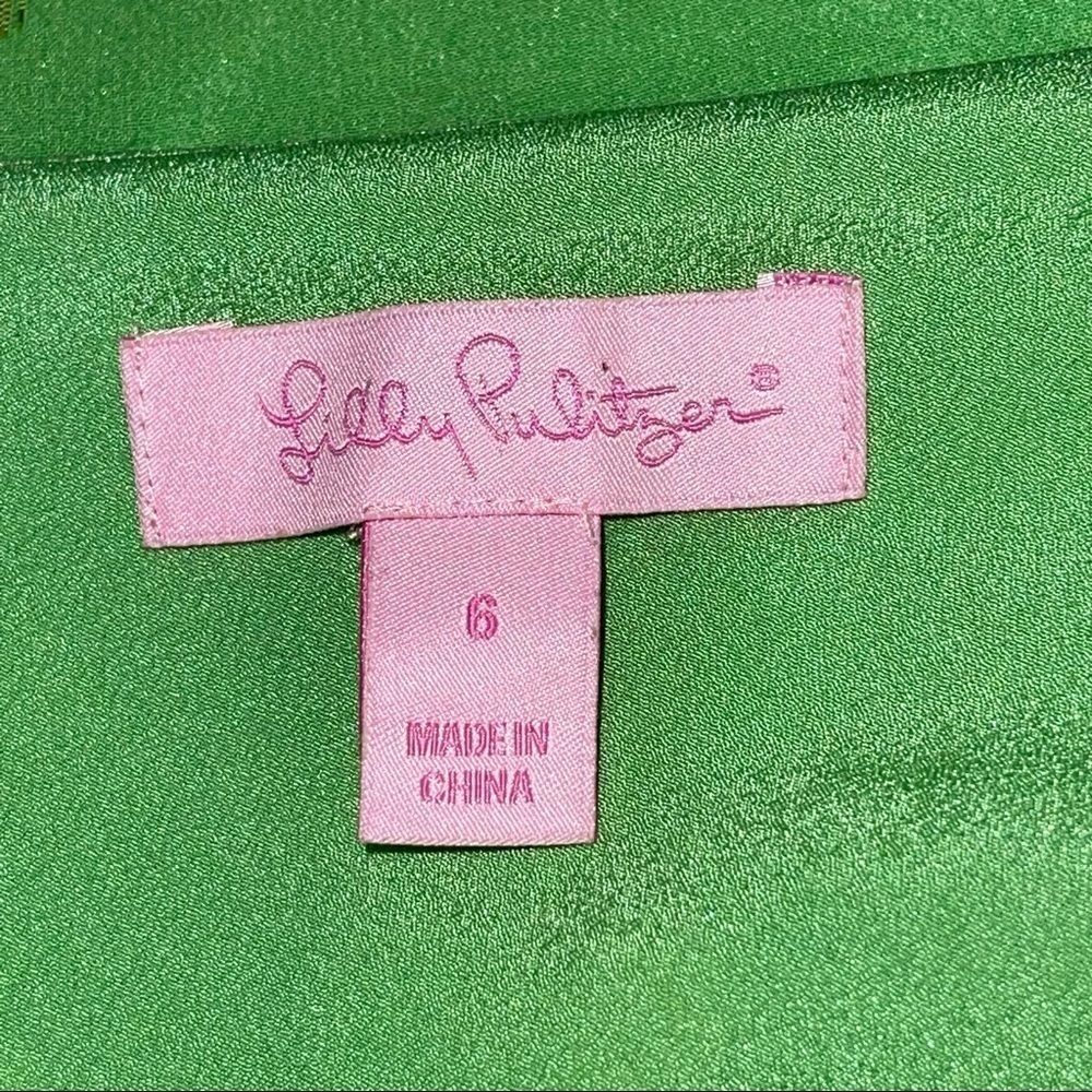 Lilly Pulitzer Woman Silk Dress Size 6 - Picture 9 of 10